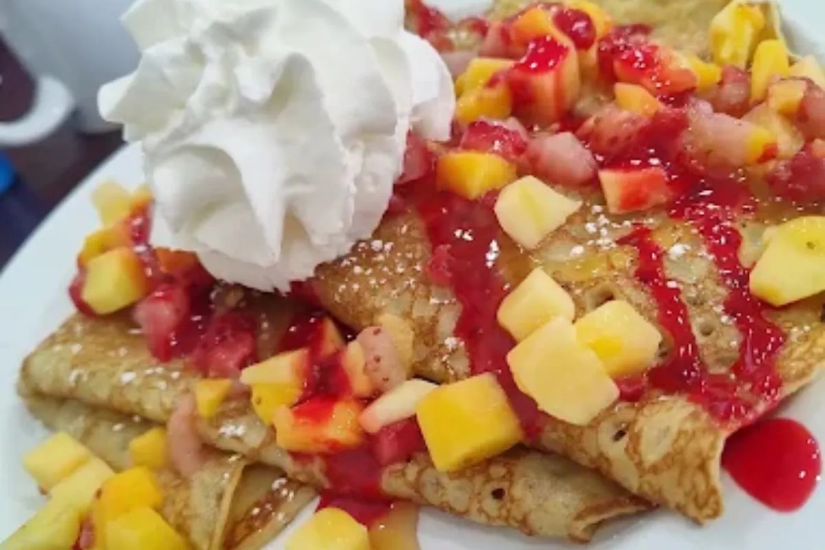 Crepas dulces con fresa